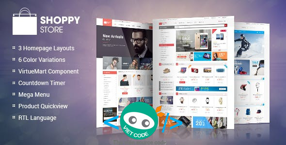 Chia sẻ Theme ShoppyStore Multipurpose eCommerce HTML5 Template