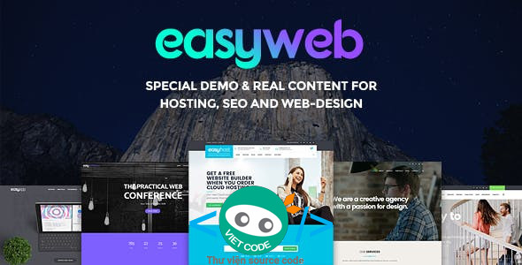 Share Theme EasyWeb For Hosting SEO and Web-design Agencies